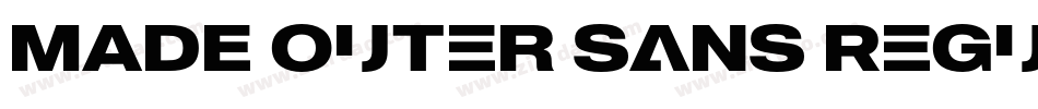 MADE Outer Sans Regular PERSONAL USE字体转换